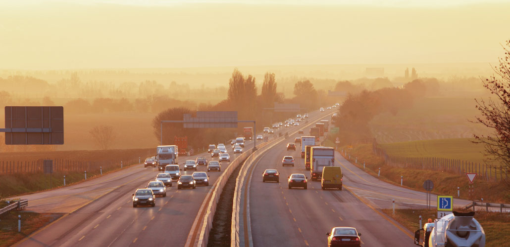 A menos diesel más dióxido de carbono
